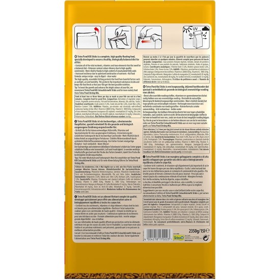 Tetra Pond koi sticks - koi food for colourful fish and improved water quality, various sizes and variants. Tetra Pond koi sticks - koi food for colourful fish and improved water quality, various sizes and variants.