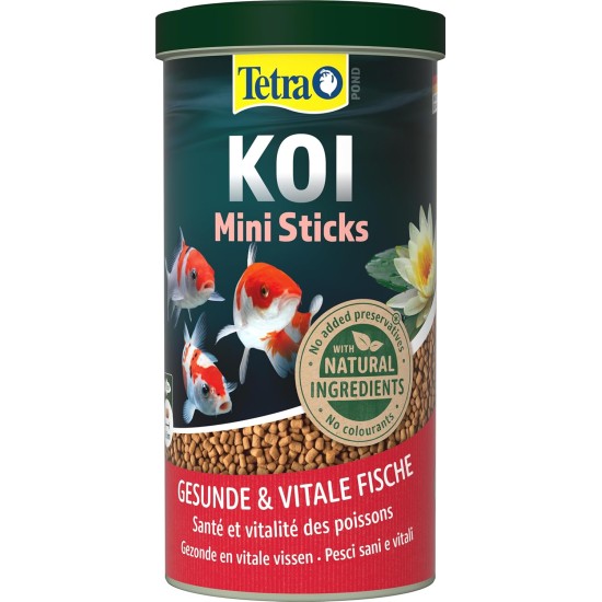 Tetra Pond koi sticks - koi food for colourful fish and improved water quality, various sizes and variants. Tetra Pond koi sticks - koi food for colourful fish and improved water quality, various sizes and variants.