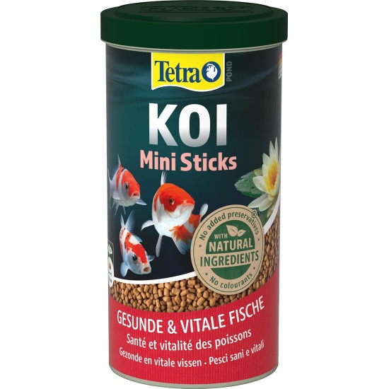 Tetra Pond koi sticks - koi food for colourful fish and improved water quality, various sizes and variants. Tetra Pond koi sticks - koi food for colourful fish and improved water quality, various sizes and variants.