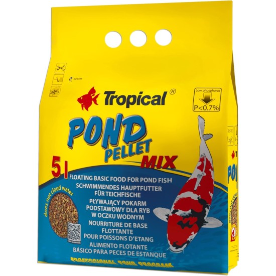 Tropical Pond Pellet Mix Bag 5L 650g Tropical Pond Pellet Mix Bag 5L 650g