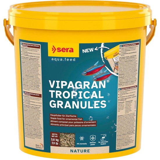 sera 00203 vipagran 1000 ml - the main feed from slowly sinking soft granules sera 00203 vipagran 1000 ml - the main feed from slowly sinking soft granules