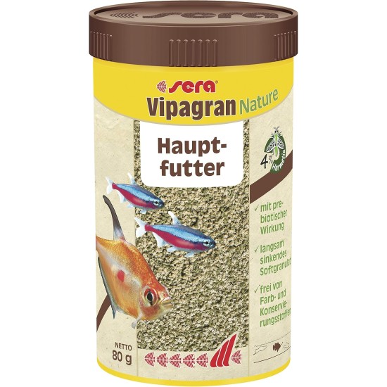 sera 00203 vipagran 1000 ml - the main feed from slowly sinking soft granules sera 00203 vipagran 1000 ml - the main feed from slowly sinking soft granules