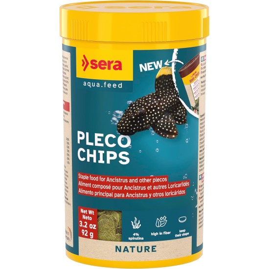 sera Catfish Chips, Natural (without Colourants and Preservatives) for Rasping Ancistrus and L-Catfish, with Fibres from Willow Bark and Alder Cones, Retains Shape Under Water for a Long Time sera Catfish Chips, Natural (without Colourants and Preservatives) for Rasping Ancistrus and L-Catfish, with Fibres from Willow Bark and Alder Cones, Retains Shape Under Water for a Long Time
