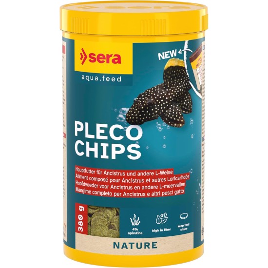 sera Catfish Chips, Natural (without Colourants and Preservatives) for Rasping Ancistrus and L-Catfish, with Fibres from Willow Bark and Alder Cones, Retains Shape Under Water for a Long Time sera Catfish Chips, Natural (without Colourants and Preservatives) for Rasping Ancistrus and L-Catfish, with Fibres from Willow Bark and Alder Cones, Retains Shape Under Water for a Long Time