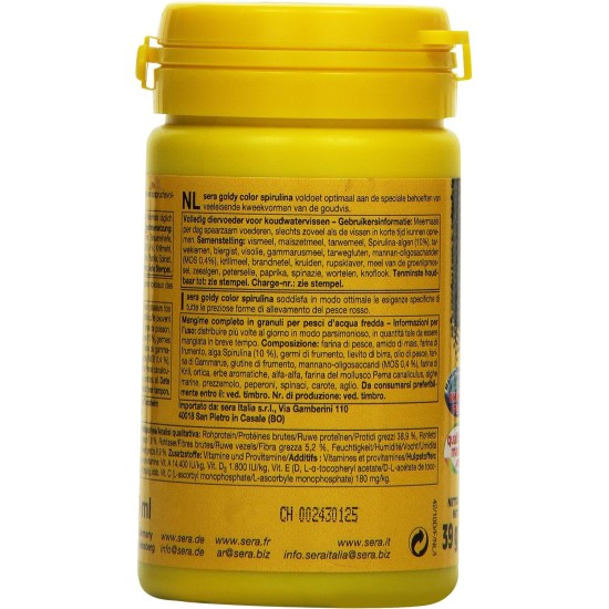 sera Goldy Nature The Natural Coldwater Fish Flake Food for Smaller No Artificial Colours or Preservatives sera Goldy Nature The Natural Coldwater Fish Flake Food for Smaller No Artificial Colours or Preservatives