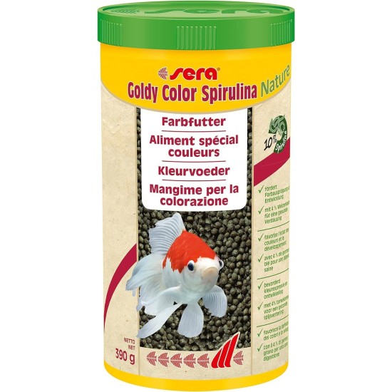 sera Goldy Nature The Natural Coldwater Fish Flake Food for Smaller No Artificial Colours or Preservatives sera Goldy Nature The Natural Coldwater Fish Flake Food for Smaller No Artificial Colours or Preservatives