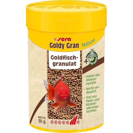 sera Goldy Nature The Natural Coldwater Fish Flake Food for Smaller No Artificial Colours or Preservatives sera Goldy Nature The Natural Coldwater Fish Flake Food for Smaller No Artificial Colours or Preservatives