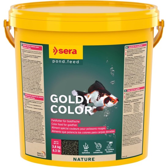 sera Goldy Nature The Natural Coldwater Fish Flake Food for Smaller No Artificial Colours or Preservatives sera Goldy Nature The Natural Coldwater Fish Flake Food for Smaller No Artificial Colours or Preservatives