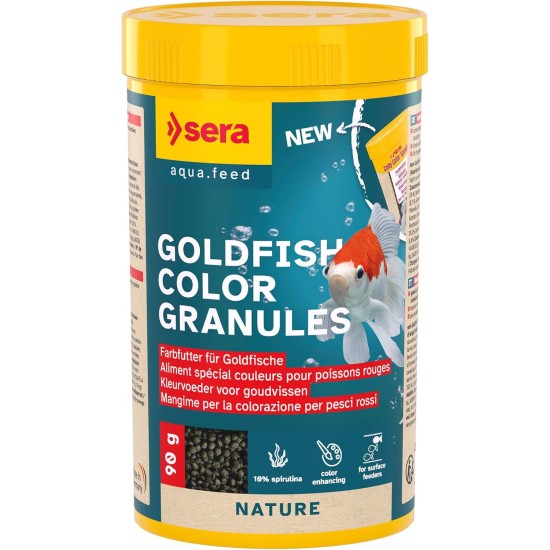 sera Goldy Nature The Natural Coldwater Fish Flake Food for Smaller No Artificial Colours or Preservatives sera Goldy Nature The Natural Coldwater Fish Flake Food for Smaller No Artificial Colours or Preservatives
