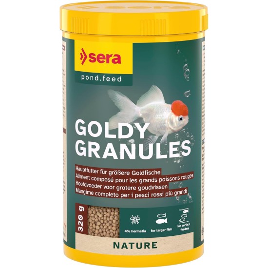 sera Goldy Nature The Natural Coldwater Fish Flake Food for Smaller No Artificial Colours or Preservatives sera Goldy Nature The Natural Coldwater Fish Flake Food for Smaller No Artificial Colours or Preservatives