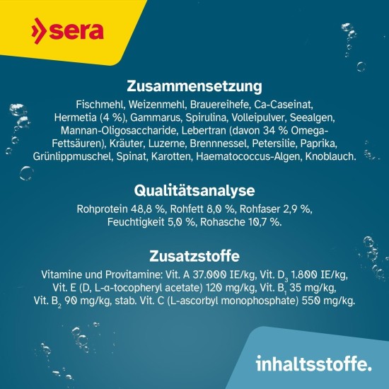 sera Vipan Nature Large Flake 10 L (2 kg) XL Staple Food with 4% Insect Flour and Prebiotic Effect, Flake Food for Aquarium, Fish Food with Very High Usability, Therefore Less Algae sera Vipan Nature Large Flake 10 L (2 kg) XL Staple Food with 4% Insect Flour and Prebiotic Effect, Flake Food for Aquarium, Fish Food with Very High Usability, Therefore Less Algae