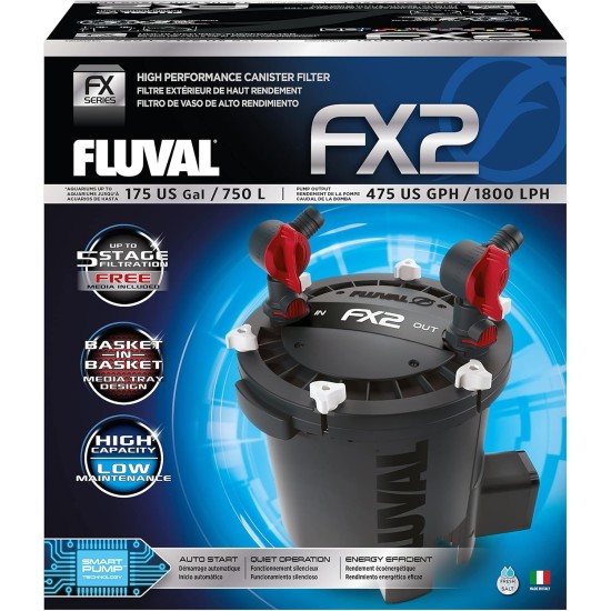 FLUVAL FX2 High Performance External Filter for Aquariums with a Capacity of up to 750 Litres FLUVAL FX2 High Performance External Filter for Aquariums with a Capacity of up to 750 Litres