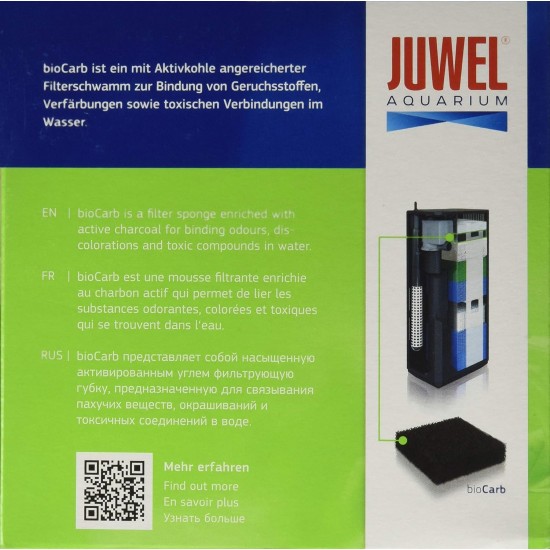 Juwel Aquarium bioCarb activated carbon sponge Juwel Aquarium bioCarb activated carbon sponge