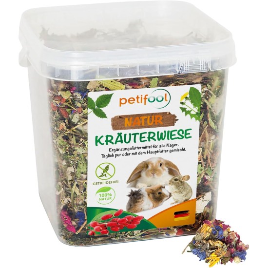 Blütenfest (flower festival), 380 g, supplementary feed for rodents, natural rodent feed for rabbits, guinea pigs, hamsters, chinchilla & more, no artificial additives, 100% natural, species-appropriate feed Blütenfest (flower festival), 380 g, supplementary feed for rodents, natural rodent feed for rabbits, guinea pigs, hamsters, chinchilla & more, no artificial additives, 100% natural, species-appropriate feed