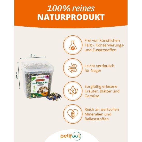 Blütenfest (flower festival), 380 g, supplementary feed for rodents, natural rodent feed for rabbits, guinea pigs, hamsters, chinchilla & more, no artificial additives, 100% natural, species-appropriate feed Blütenfest (flower festival), 380 g, supplementary feed for rodents, natural rodent feed for rabbits, guinea pigs, hamsters, chinchilla & more, no artificial additives, 100% natural, species-appropriate feed