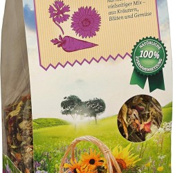 Dehner Best Nature 100% Natural Rodent Snack for Dwarf Rabbits Rodents Mix of Herbs Flowers Vegetables 175g Dehner Best Nature 100% Natural Rodent Snack for Dwarf Rabbits Rodents Mix of Herbs Flowers Vegetables 175g