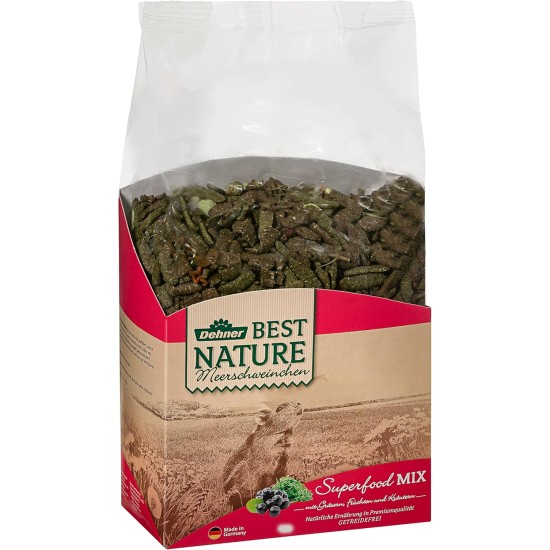Dehner Best Nature Rodent Food, Guinea Pig Food Superfood Mix, 1.5 kg Dehner Best Nature Rodent Food, Guinea Pig Food Superfood Mix, 1.5 kg