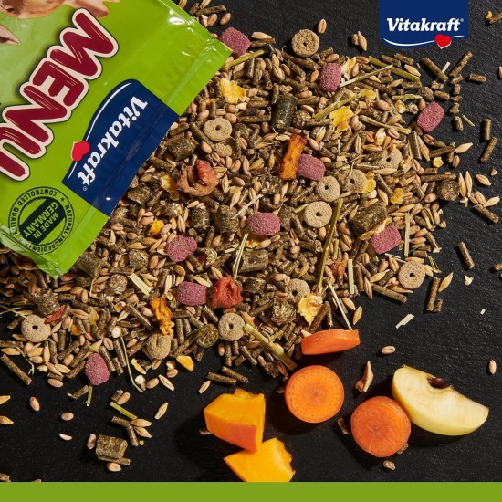 Vitakraft Menu Vital, Dwarf Rabbit Feed, with Herbs and Vegetables, Raw Fibre-Rich, No Added Sugar (3 x 5 kg) Vitakraft Menu Vital, Dwarf Rabbit Feed, with Herbs and Vegetables, Raw Fibre-Rich, No Added Sugar (3 x 5 kg)