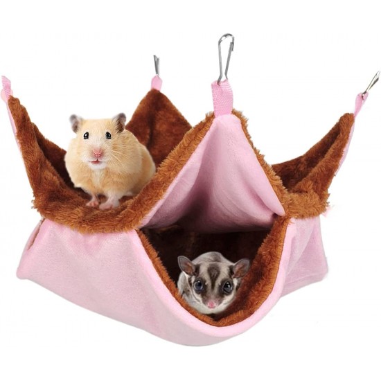 AWYY Zeaying033 Hammock for Pet Cages, Hamster Hanging Bed, Small Animal Hammock, Hamster Cage Hammock, Pet Hammock for Small Animals Hamster Playing and Sleeping AWYY Zeaying033 Hammock for Pet Cages, Hamster Hanging Bed, Small Animal Hammock, Hamster Cage Hammock, Pet Hammock for Small Animals Hamster Playing and Sleeping