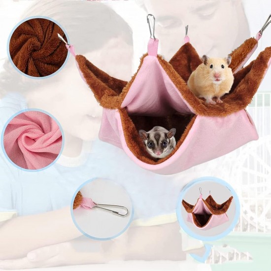 AWYY Zeaying033 Hammock for Pet Cages, Hamster Hanging Bed, Small Animal Hammock, Hamster Cage Hammock, Pet Hammock for Small Animals Hamster Playing and Sleeping AWYY Zeaying033 Hammock for Pet Cages, Hamster Hanging Bed, Small Animal Hammock, Hamster Cage Hammock, Pet Hammock for Small Animals Hamster Playing and Sleeping
