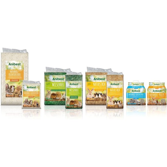 Anibest Natural Straw, Small Animal Litter, 100% Natural Litter for All Rodents & Small Animals, Rabbits, Hamsters, Guinea Pigs etc., Absorbent, Heat-Insulating, Made in Germany, 0.8 kg Anibest Natural Straw, Small Animal Litter, 100% Natural Litter for All Rodents & Small Animals, Rabbits, Hamsters, Guinea Pigs etc., Absorbent, Heat-Insulating, Made in Germany, 0.8 kg