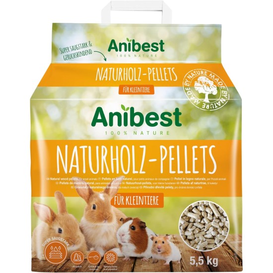Anibest small animal pellets, 10 litres, 5.5 kg Anibest small animal pellets, 10 litres, 5.5 kg