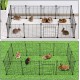 BAKAJI Personalised Metal Fence with Door for Small Pets, Modular Fence for Guinea Pigs, Hamsters, Rabbits, Chinchillas, Indoor and Outdoor (110 x 75 x 39 cm) BAKAJI Personalised Metal Fence with Door for Small Pets, Modular Fence for Guinea Pigs, Hamsters, Rabbits, Chinchillas, Indoor and Outdoor (110 x 75 x 39 cm)