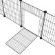 BAKAJI Personalised Metal Fence with Door for Small Pets, Modular Fence for Guinea Pigs, Hamsters, Rabbits, Chinchillas, Indoor and Outdoor (110 x 75 x 39 cm) BAKAJI Personalised Metal Fence with Door for Small Pets, Modular Fence for Guinea Pigs, Hamsters, Rabbits, Chinchillas, Indoor and Outdoor (110 x 75 x 39 cm)