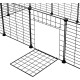 BAKAJI Personalised Metal Fence with Door for Small Pets, Modular Fence for Guinea Pigs, Hamsters, Rabbits, Chinchillas, Indoor and Outdoor (110 x 75 x 39 cm) BAKAJI Personalised Metal Fence with Door for Small Pets, Modular Fence for Guinea Pigs, Hamsters, Rabbits, Chinchillas, Indoor and Outdoor (110 x 75 x 39 cm)