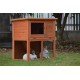 BB-36-DDU 2-Tier Double Decker Rabbit/Guinea Pig Hutch with Sliding Tray - Red BB-36-DDU 2-Tier Double Decker Rabbit/Guinea Pig Hutch with Sliding Tray - Red
