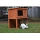 BB-36-DDU 2-Tier Double Decker Rabbit/Guinea Pig Hutch with Sliding Tray - Red BB-36-DDU 2-Tier Double Decker Rabbit/Guinea Pig Hutch with Sliding Tray - Red