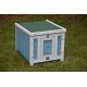 BUNNY BUSINESS Blue Wooden Pet House 51 x 44 x 42cm BUNNY BUSINESS Blue Wooden Pet House 51 x 44 x 42cm