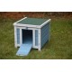 BUNNY BUSINESS Blue Wooden Pet House 51 x 44 x 42cm BUNNY BUSINESS Blue Wooden Pet House 51 x 44 x 42cm