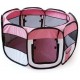 BUNNY BUSINESS Fabric Playpen for Rabbits Guineas Run Hutch Foldable, Pink BUNNY BUSINESS Fabric Playpen for Rabbits Guineas Run Hutch Foldable, Pink