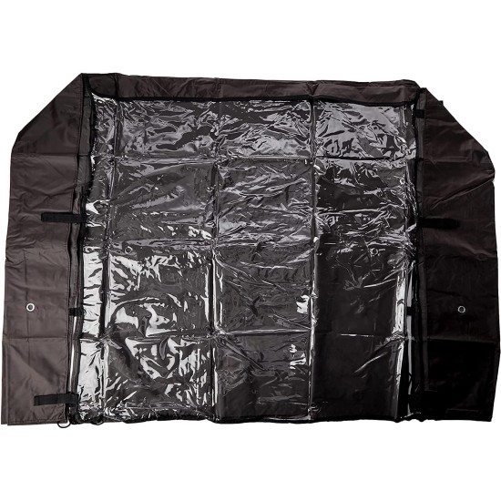 BUNNY BUSINESS Rabbit Hutch Cover for Double Decker Hutch 41" Water Resistant Insulating Dark Brown 2 Tier 104 x 50 x 104 cm BUNNY BUSINESS Rabbit Hutch Cover for Double Decker Hutch 41" Water Resistant Insulating Dark Brown 2 Tier 104 x 50 x 104 cm