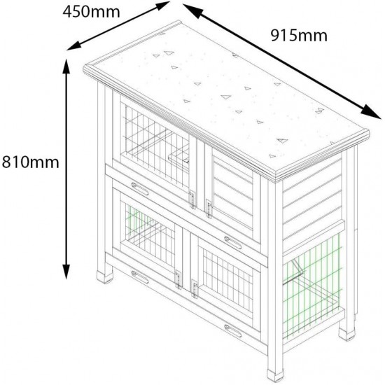 BUNNY BUSINESS Rabbit Hutch Covers Over 20 Types Rabbit Hutch Rabbit Hutch Cover (BB-36-SI) BUNNY BUSINESS Rabbit Hutch Covers Over 20 Types Rabbit Hutch Rabbit Hutch Cover (BB-36-SI)