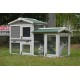 BUNNY BUSINESS The Grove Grey Double Decker Rabbit/ Guinea Pig Hutch with Extra Deep Run BUNNY BUSINESS The Grove Grey Double Decker Rabbit/ Guinea Pig Hutch with Extra Deep Run