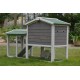 BUNNY BUSINESS The Grove Grey Double Decker Rabbit/ Guinea Pig Hutch with Extra Deep Run BUNNY BUSINESS The Grove Grey Double Decker Rabbit/ Guinea Pig Hutch with Extra Deep Run