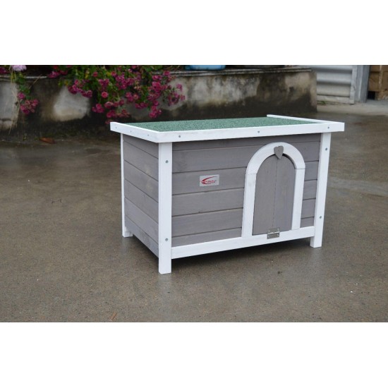 BUNNY BUSINESS Wooden Rabbit and Guinea Pig Shelter, Rabbit Hutch and Runs, 50 x 42 x 43 cm, Grey BUNNY BUSINESS Wooden Rabbit and Guinea Pig Shelter, Rabbit Hutch and Runs, 50 x 42 x 43 cm, Grey