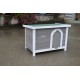 BUNNY BUSINESS Wooden Rabbit and Guinea Pig Shelter, Rabbit Hutch and Runs, 50 x 42 x 43 cm, Grey BUNNY BUSINESS Wooden Rabbit and Guinea Pig Shelter, Rabbit Hutch and Runs, 50 x 42 x 43 cm, Grey