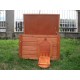 BUNNY BUSINESS Wooden Rabbit and Guinea Pig Shelter, Rabbit Hutch and Runs, 50 x 42 x 43 cm, Grey BUNNY BUSINESS Wooden Rabbit and Guinea Pig Shelter, Rabbit Hutch and Runs, 50 x 42 x 43 cm, Grey