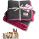 Bedding Easy Turquoise - Washable PIPI Pads for Guinea Pigs, Rabbits - Small Animal Blanket - Soft Fleece & Absorbent Molton - Hypoallergenic