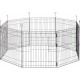 Beeztees Simi Rodent and Rabbit Playpen XL with Door 8 Panels Panel 58 x 62 cm Diameter 155 cm Beeztees Simi Rodent and Rabbit Playpen XL with Door 8 Panels Panel 58 x 62 cm Diameter 155 cm