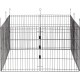 Beeztees Simi Rodent and Rabbit Playpen XL with Door 8 Panels Panel 58 x 62 cm Diameter 155 cm Beeztees Simi Rodent and Rabbit Playpen XL with Door 8 Panels Panel 58 x 62 cm Diameter 155 cm