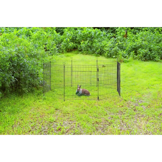 Beeztees Simi Rodent and Rabbit Playpen XL with Door 8 Panels Panel 58 x 62 cm Diameter 155 cm Beeztees Simi Rodent and Rabbit Playpen XL with Door 8 Panels Panel 58 x 62 cm Diameter 155 cm