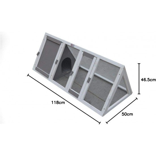 Bunny Business Pet Supplies Apex 1.2m Triangle Rabbit Guinea Pig Run with Enclosure - Red Bunny Business Pet Supplies Apex 1.2m Triangle Rabbit Guinea Pig Run with Enclosure - Red