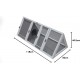 Bunny Business Pet Supplies Apex 1.2m Triangle Rabbit Guinea Pig Run with Enclosure - Red Bunny Business Pet Supplies Apex 1.2m Triangle Rabbit Guinea Pig Run with Enclosure - Red
