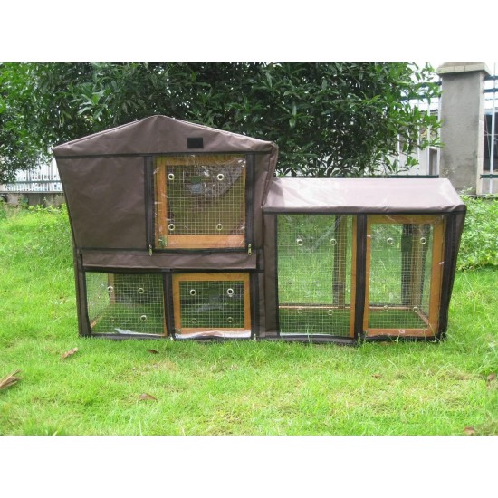 Bunny Business Rabbit Hutch Covers Over 20 Types Rabbit Hutch Cover (Rain), Brown Bunny Business Rabbit Hutch Covers Over 20 Types Rabbit Hutch Cover (Rain), Brown