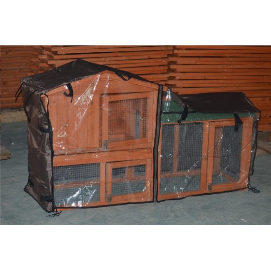Bunny Business Rabbit Hutch Covers Over 20 Types Rabbit Hutch Cover (Rain), Brown Bunny Business Rabbit Hutch Covers Over 20 Types Rabbit Hutch Cover (Rain), Brown