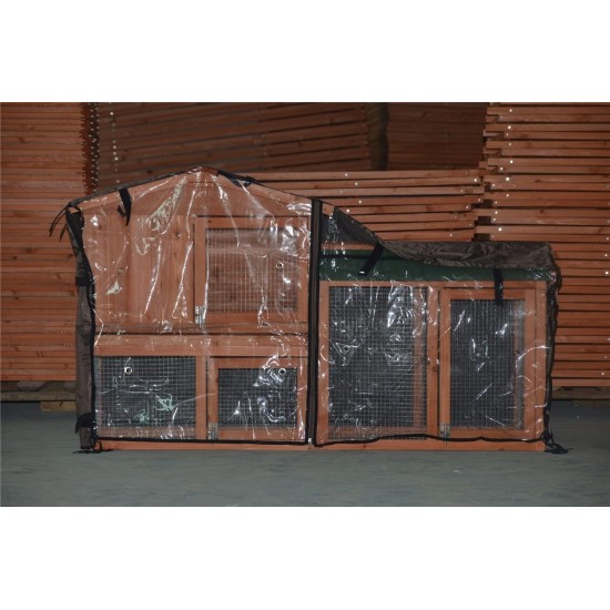 Bunny Business Rabbit Hutch Covers Over 20 Types Rabbit Hutch Cover (Rain), Brown Bunny Business Rabbit Hutch Covers Over 20 Types Rabbit Hutch Cover (Rain), Brown